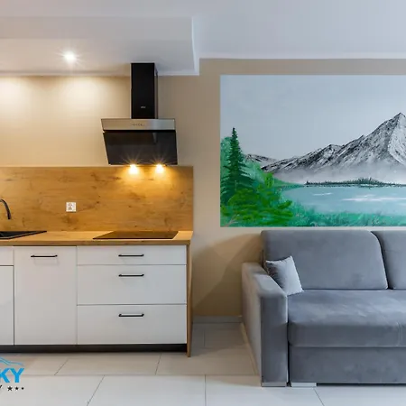 Апартаменты Apartamenty Bluesky - Centrum Karpacza, Spokojna Okolica, Blisko Deptaka, Balkon